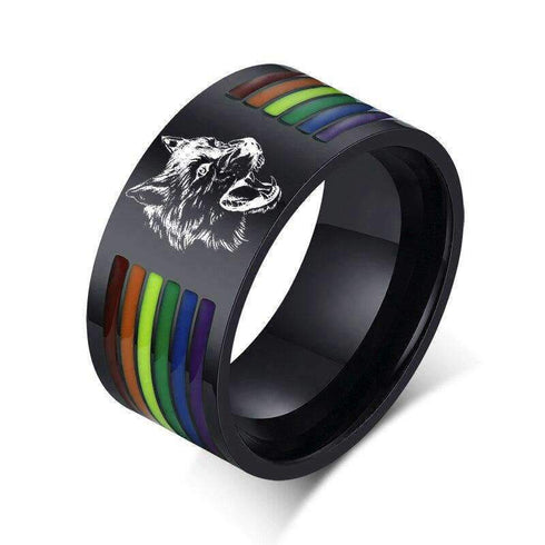 Bague Loup Spirituel (Acier)